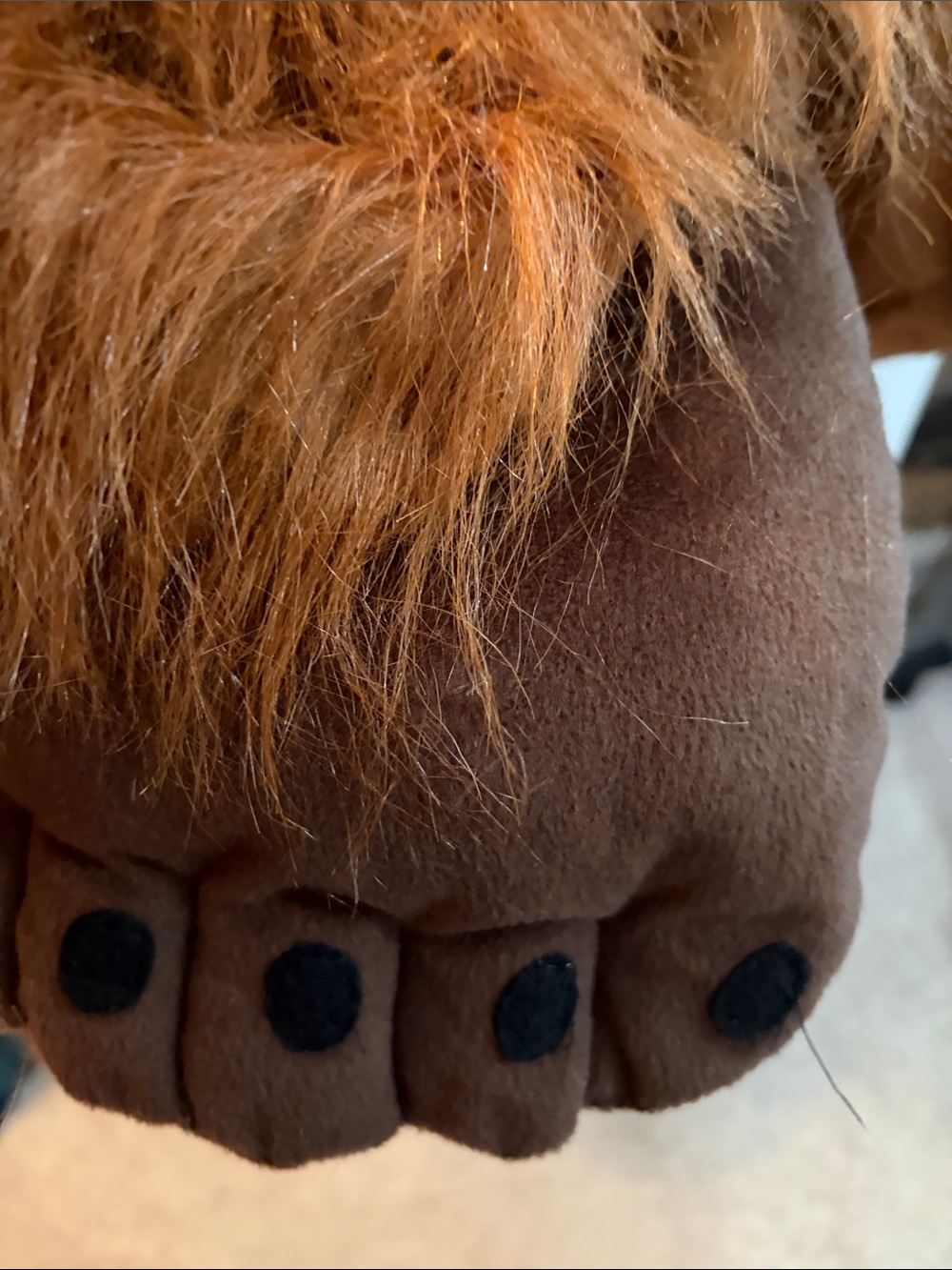 Star Wars Chewbacca-Inspired Chestnut Brown Faux Fur Jacket with Hood - Picture 7 of 8